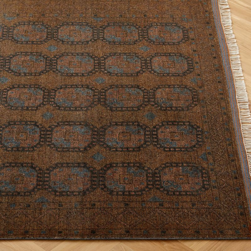 Pascala Hand-Knotted Copper Wool Area Rug 8'x10'