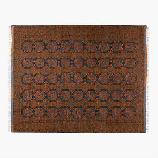 Pascala Hand-Knotted Copper Wool Area Rug 8'x10'