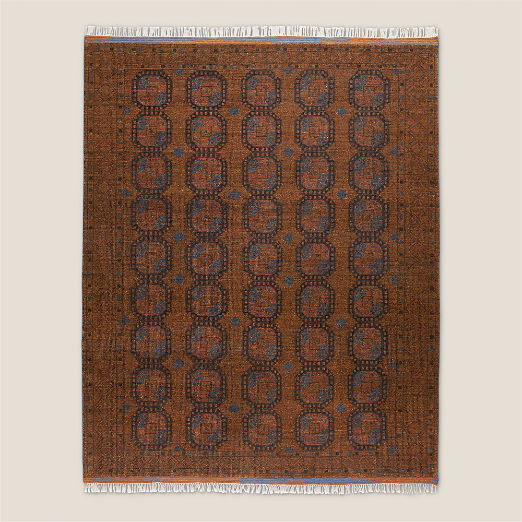 Pascala Hand-Knotted Copper Wool Area Rug 9'x12'