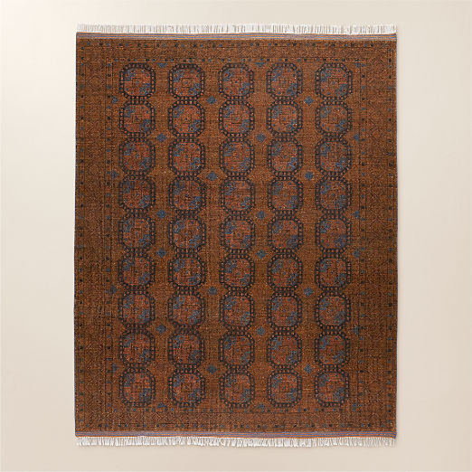 Pascala Hand-Knotted Copper Wool Area Rug
