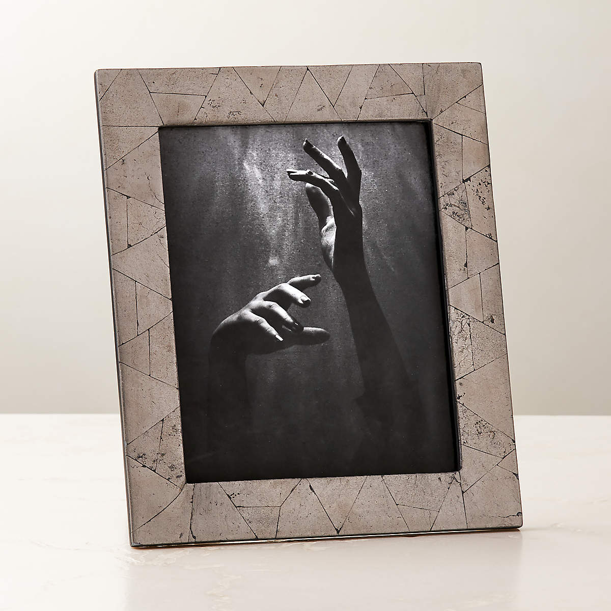 Passero Polished Pyrite Picture Frame 5''x7'' + Reviews | CB2