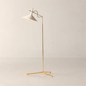 【PB Teen】POLO BLACK MARBLE FLOOR LAMP フロアランプ Polo Modern Black Marble Floor Lamp + Reviews | CB2