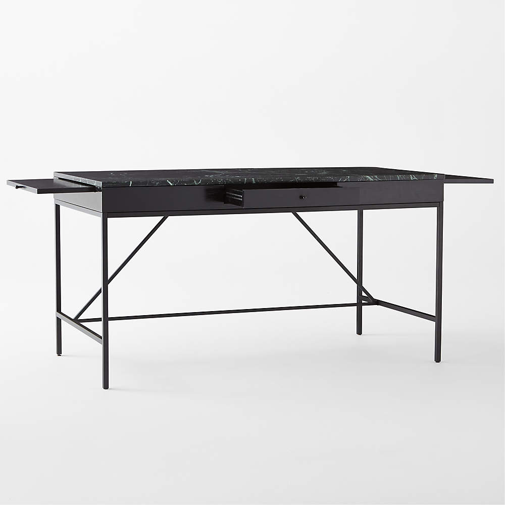 marble desk cb2