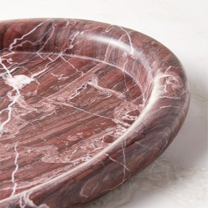 Pave Red Marble Serving Tray - image 3 of 13