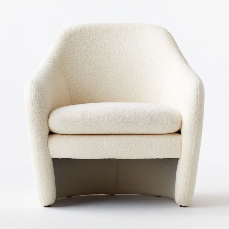 Pavia Boucle Lounge Chair + Reviews | CB2