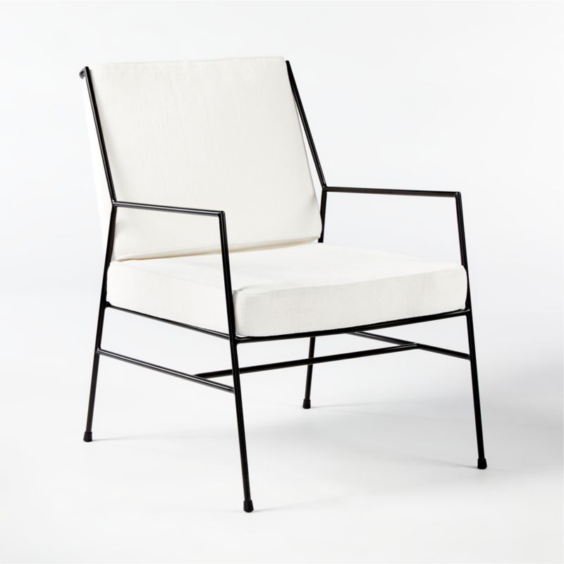 Pavilion Outdoor Lounge Chair with Ivory Sunbrella Cushions Model 6471 by Paul McCobb - image 3 of 7