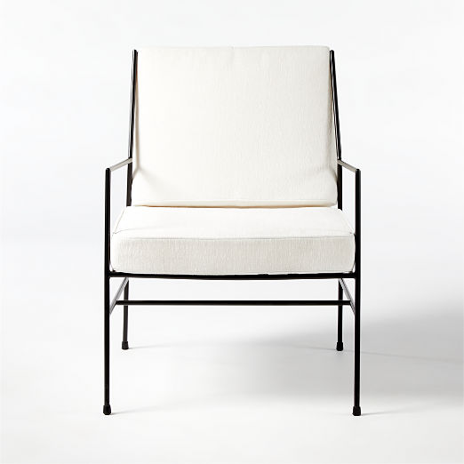 Pavilion Outdoor Lounge Chair with Ivory Sunbrella Cushions Model 6471 by Paul McCobb