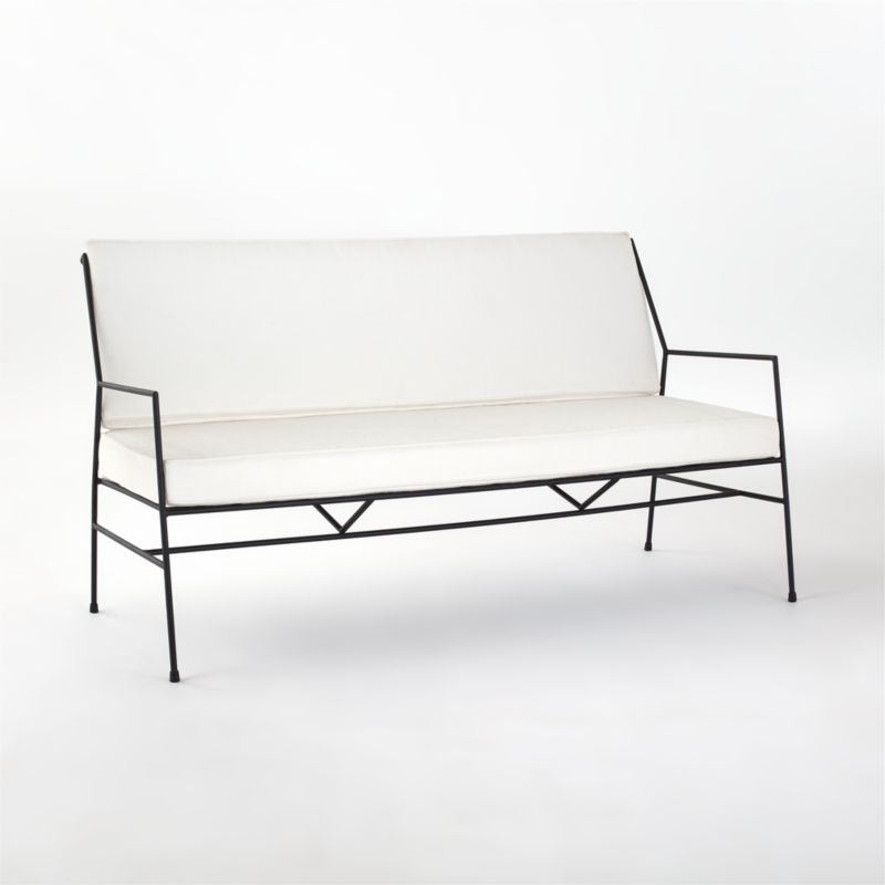 Pavilion 59" Outdoor Sofa With Ivory Sunbrella ® Cushions Model 6490 by Paul McCobb - image 3 of 7