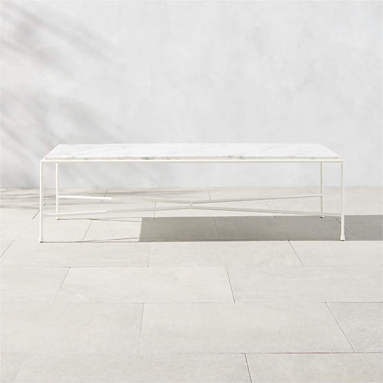 Cubo Ceramic Outdoor Coffee Table + Reviews CB2