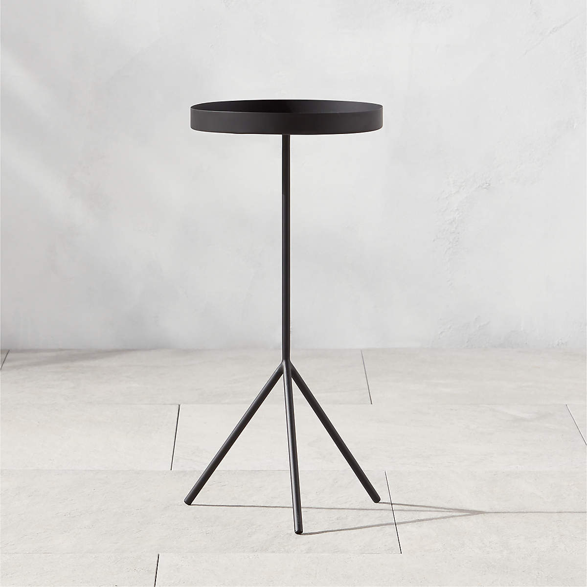 Pavilion Black Cocktail Table/Plant Stand 21.5" by Paul McCobb + Reviews | CB2