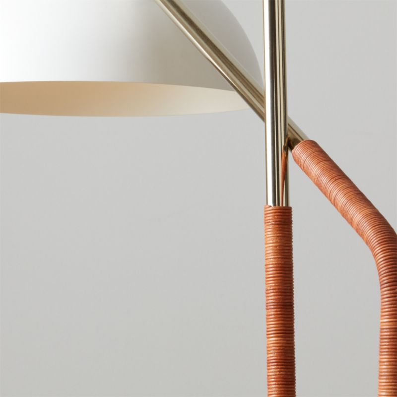 Pavo Champagne Brass Double Floor Lamp - image 3 of 11