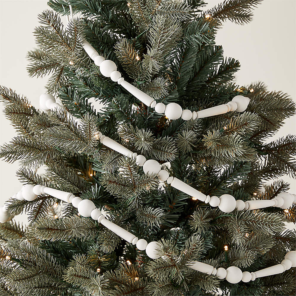 Long Wood Bead Garland/christmas Garland/tree Garland/holiday