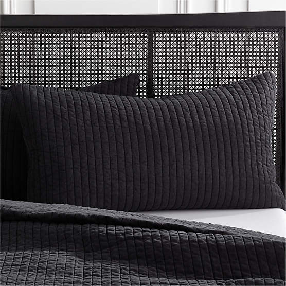 Shadow Toffee Velvet King Shams Set of 2 + Reviews CB2