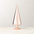 Paz Blush Glass Christmas Tree Figure 8.5"