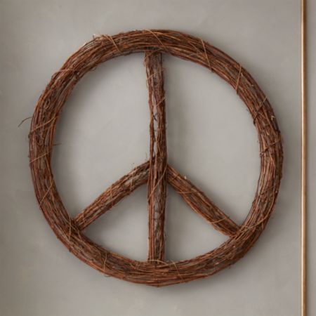 Peace Twig Wreath Reviews Cb2