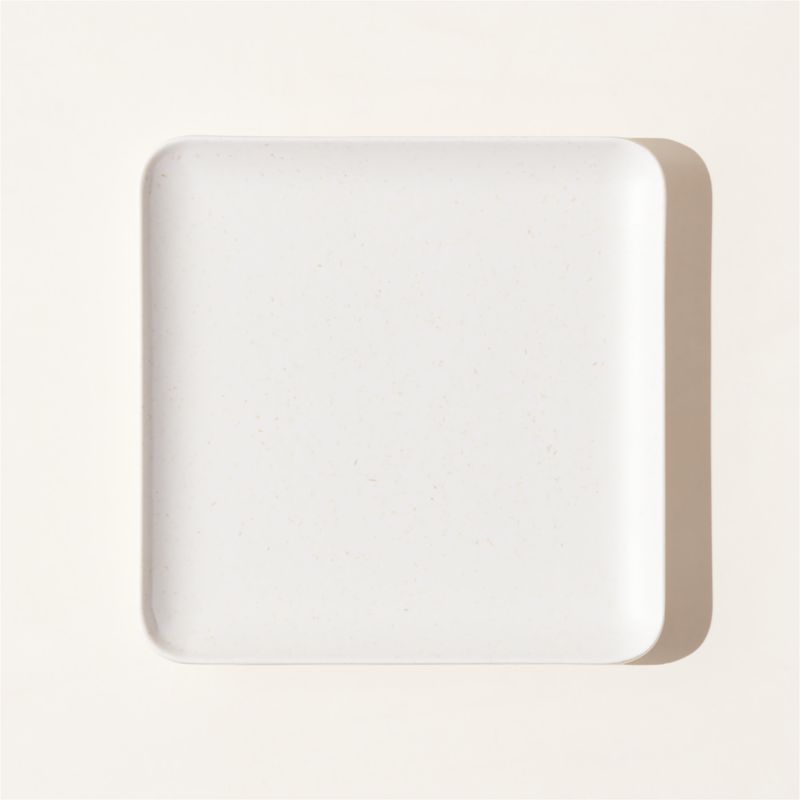 Pebble White Melamine Appetizer Plate - image 0 of 3