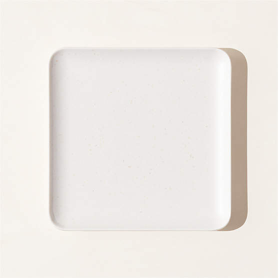 Pebble White Melamine Appetizer Plate