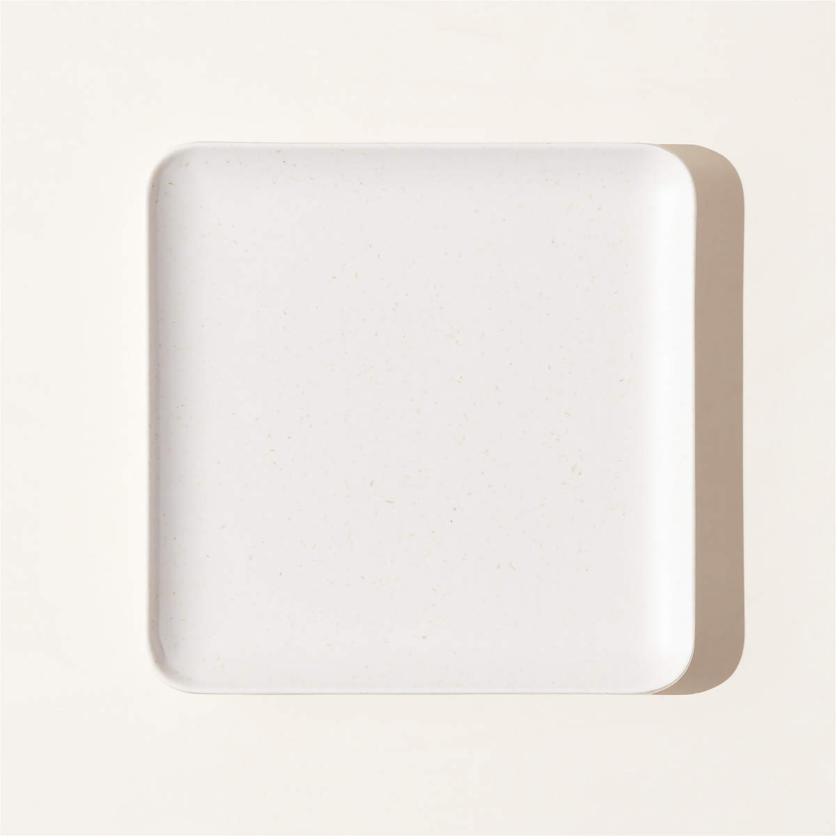 Pebble White Melamine Appetizer Plate CB2