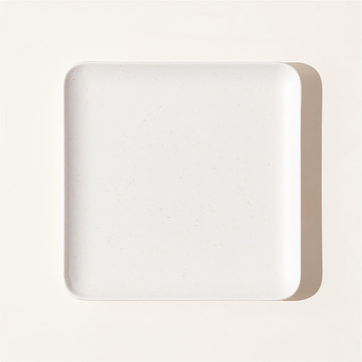 Pebble White Melamine Appetizer Plate