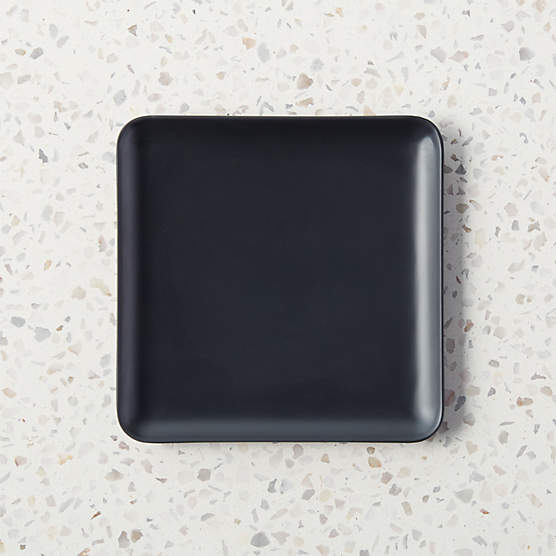 bento matte black serving platter | CB2