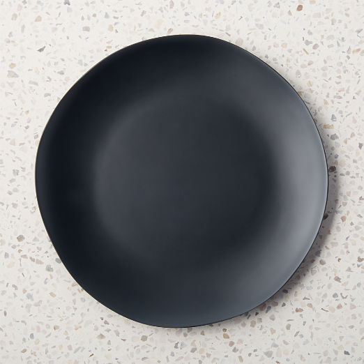 Black dinner plates CB2