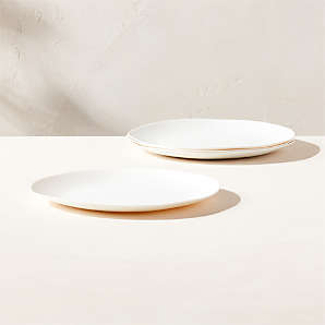 Contact Modern White Salad Plate Set of 8 + Reviews | CB2 Canada