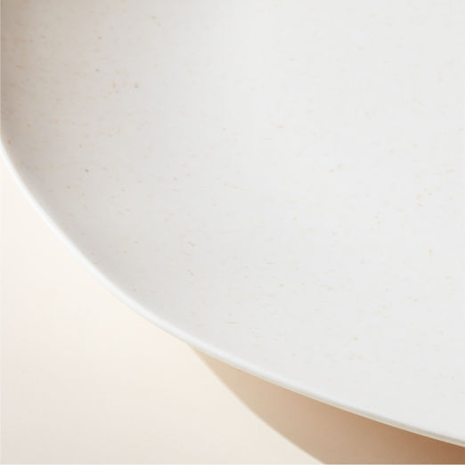 Pebble White Melamine Dinner Plate