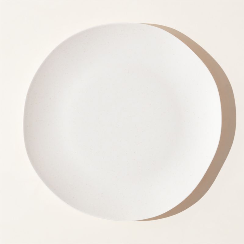 Pebble White Melamine Dinner Plate - image 0 of 4