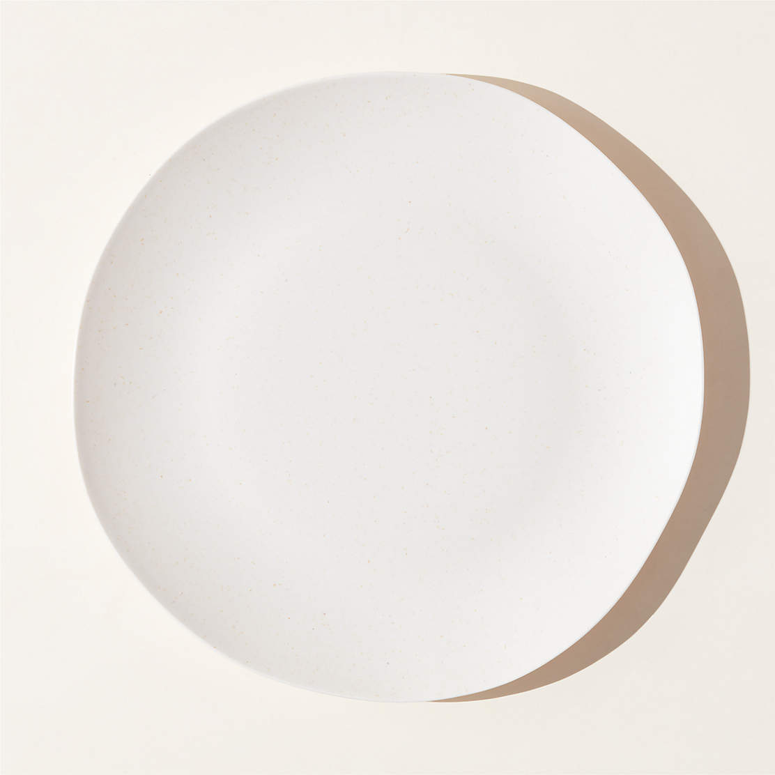 Pebble White Melamine Appetizer Plate + Reviews CB2