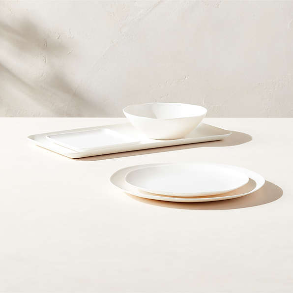 Twitter  Black and white dishes, White tableware, White dinnerware