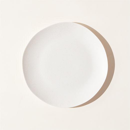 Pebble White Melamine Salad Plate