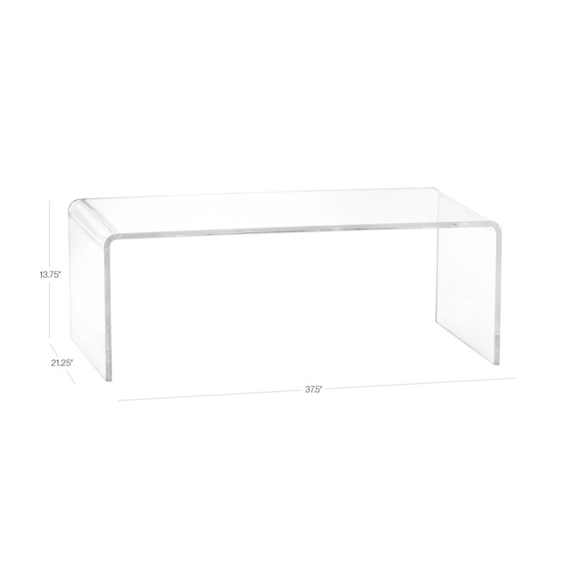 Cb2 lucite coffee deals table