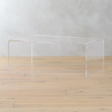 Peekaboo Acrylic Coffee Table Reviews Cb2