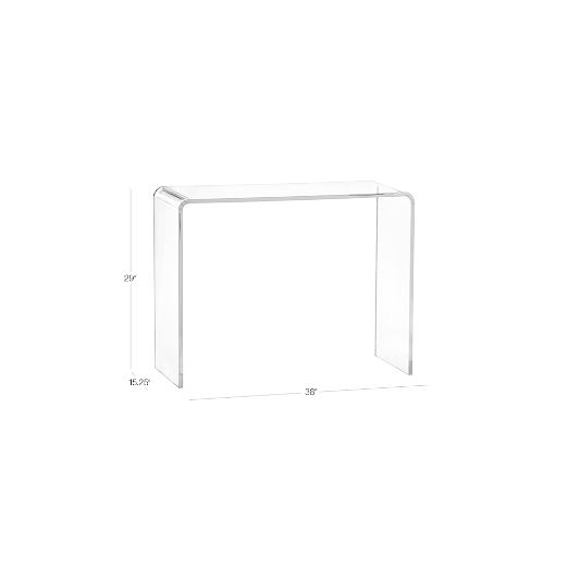 Peekaboo 38" Acrylic Console Table