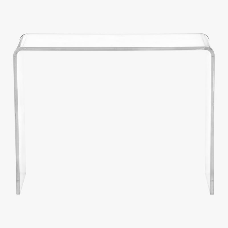 Small acrylic deals console table