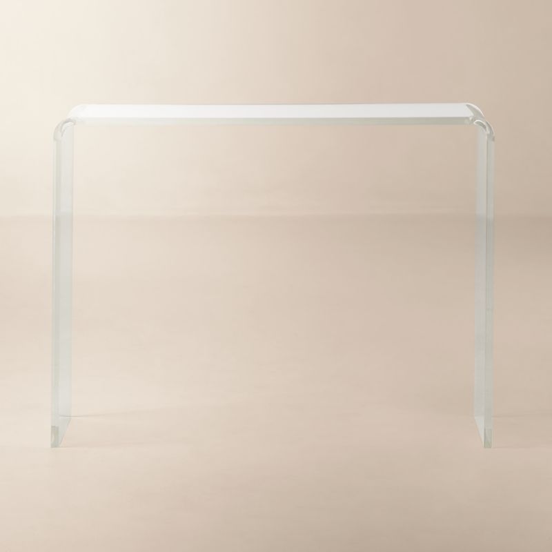 View Peekaboo 38" Acrylic Console Table details