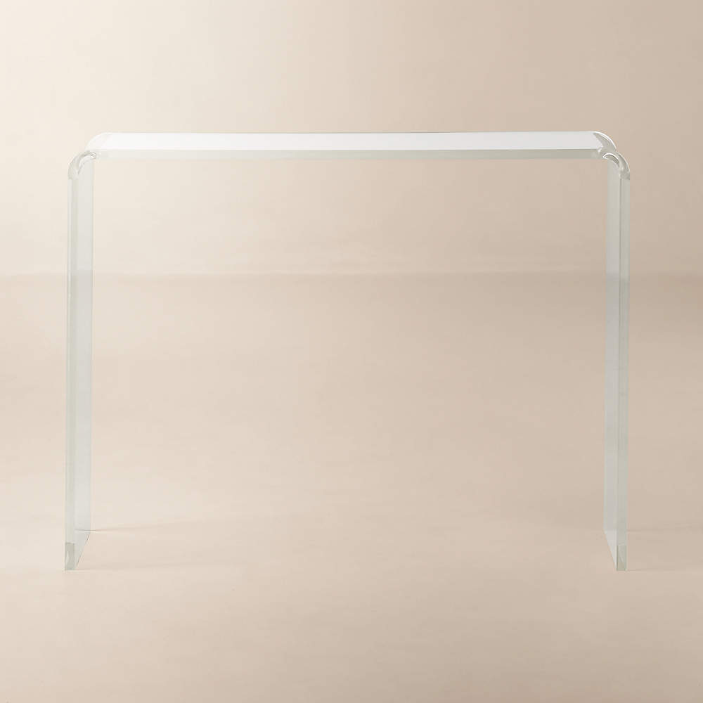 Lucite Acrylic Sofa Table | Baci Living Room