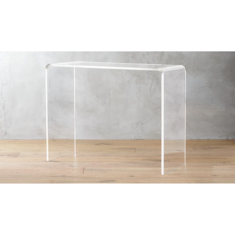 Peekaboo 38 Tall Acrylic Table Cb2