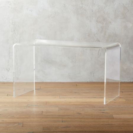 Peekaboo Acrylic Desk Reviews Cb2