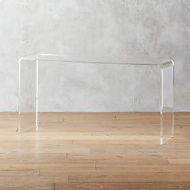 cb2 lucite desk