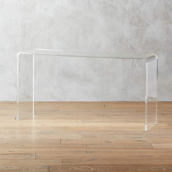Kaboo 38 Acrylic Console Table, Crate & Barrel Outdoor Furniture