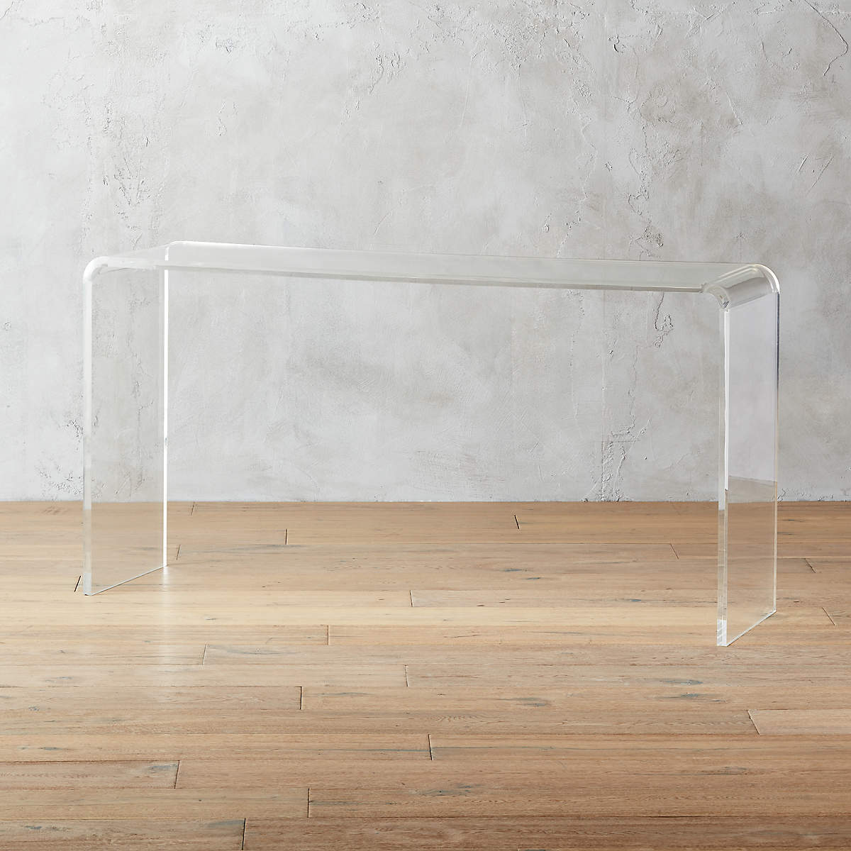 Peekaboo Modern Acrylic Console Table 56'' + Reviews CB2 Canada