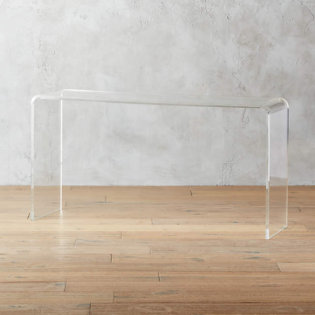 Kaboo 56 Acrylic Console Table, Console Table 50 Inches Wide