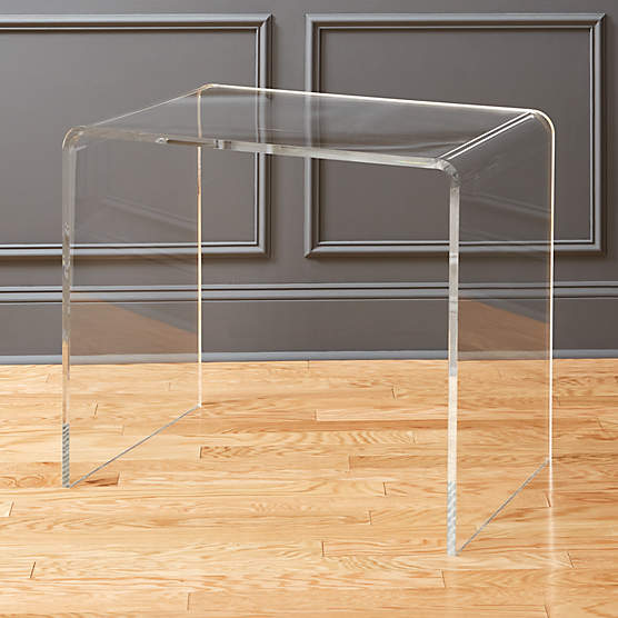 cb2 acrylic nightstand