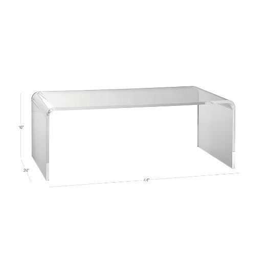 Peekaboo Acrylic Tall Coffee Table