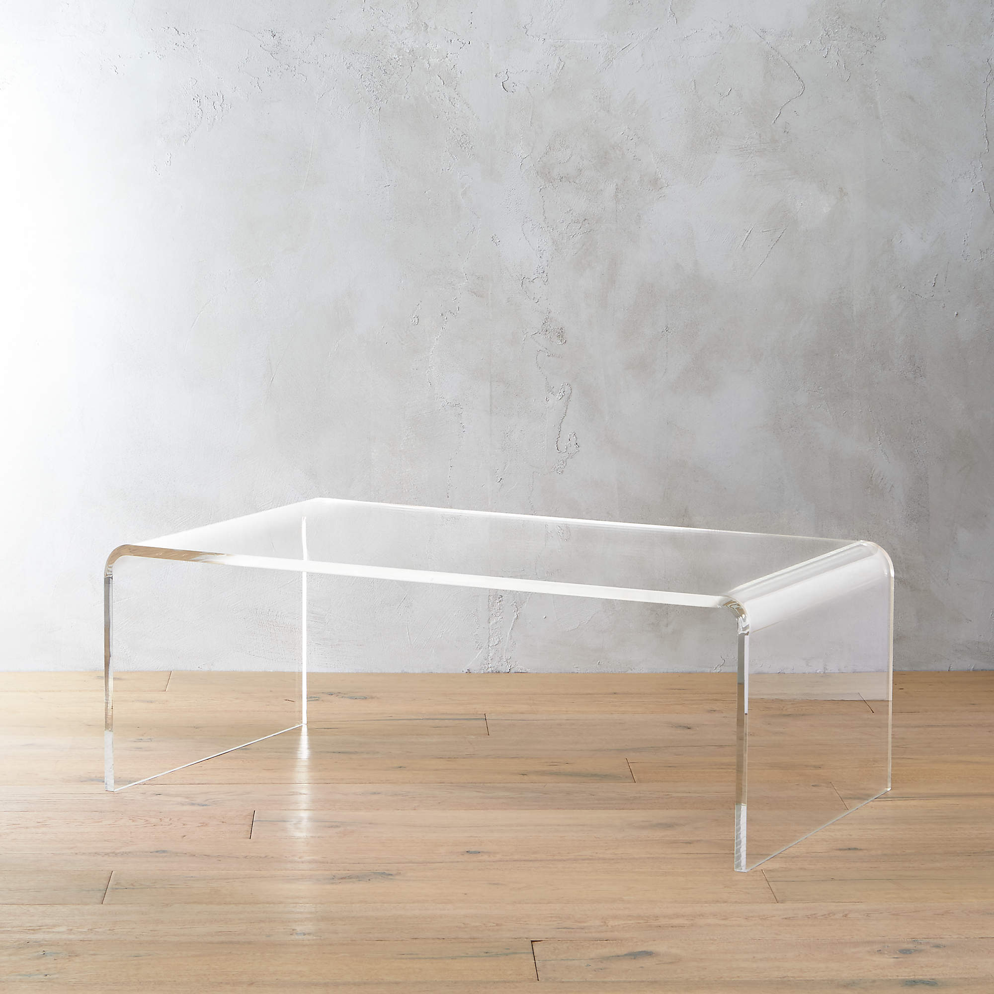 Peekaboo Acrylic Tall Coffee Table + Reviews CB2