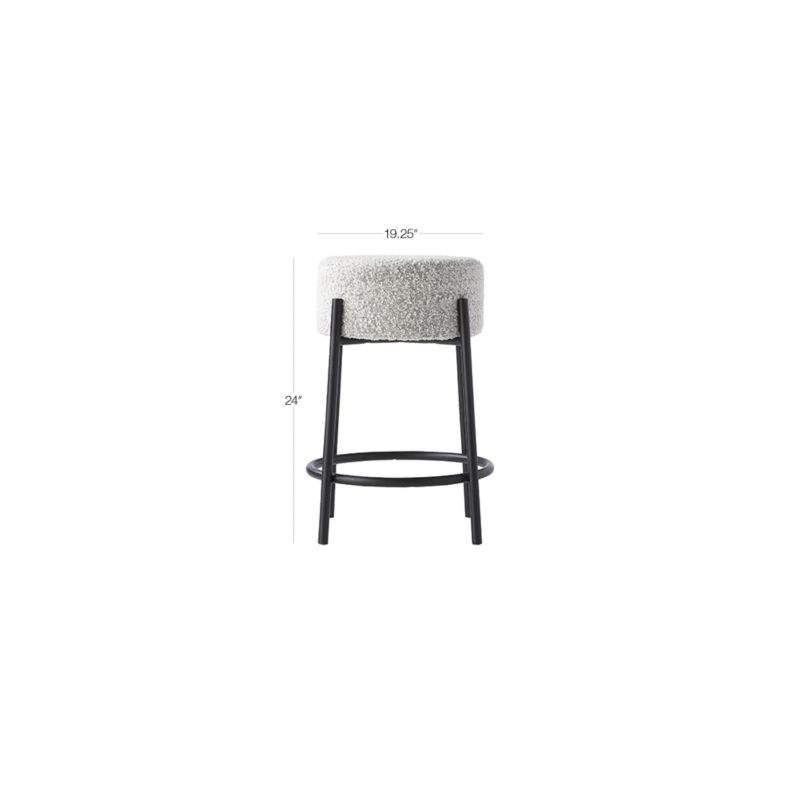 Peg Upholstered Counter Stool + Reviews | CB2