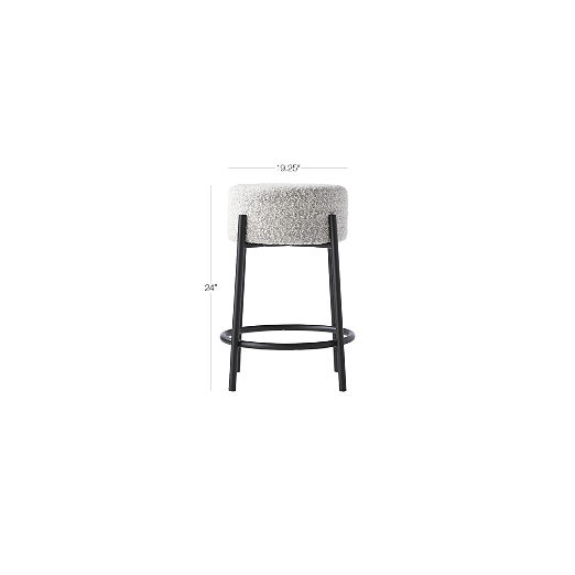 Peg Upholstered Counter Stool Set of 2