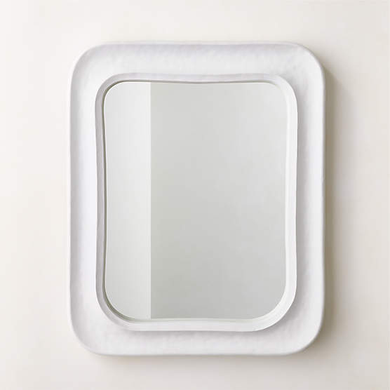 Pelicano Plaster Rectangular Wall Mirror 36"x44"