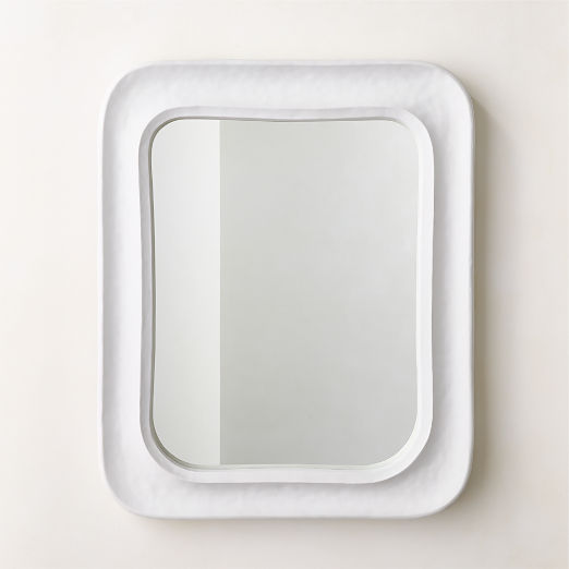 Pelicano Plaster Rectangular Wall Mirror 36"x44"